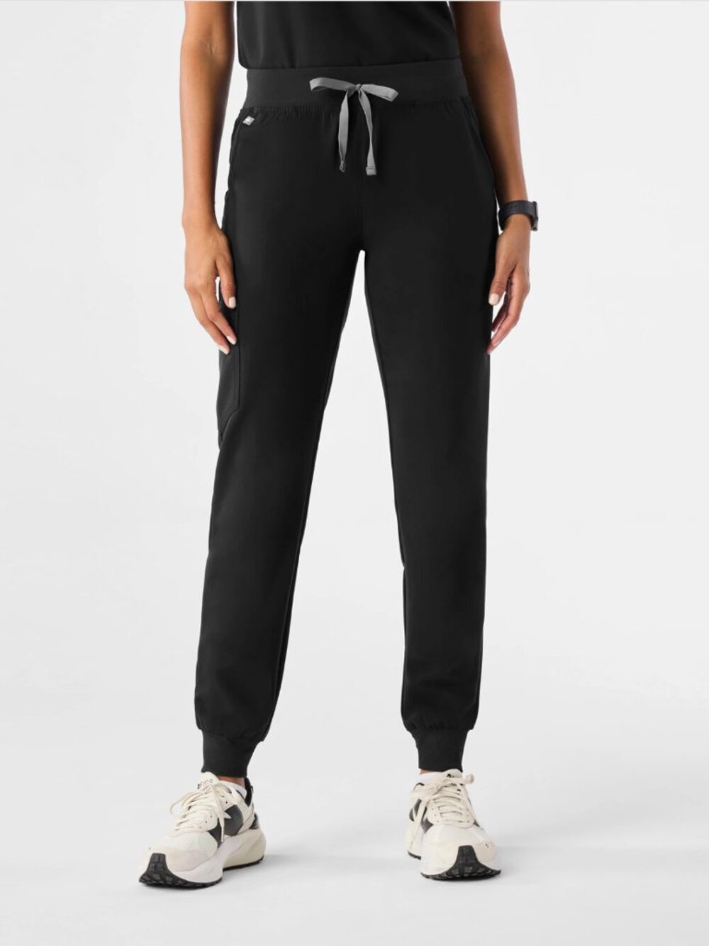 Figs Zamora Jogger Scrub Pant Black Women's Large Nursing Medical W18SW2005